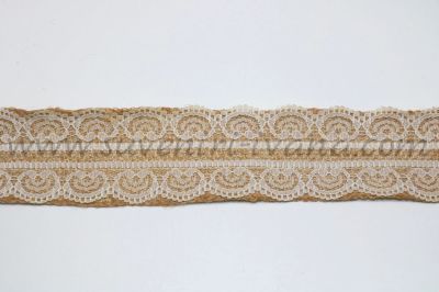 Лента зебло за декорация с дантела, ширина 5,0 см