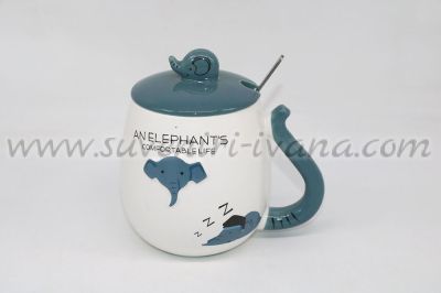 Чаша за чай или кафе със слонче, модел шест