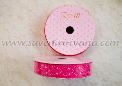 Розова дантела за декорация с двойнозалепваща лента, модел две