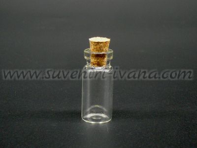 Стъклено шишенце с коркова тапа 3,5 х 1,5 см.