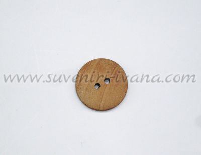 Дървен елемент копче 1,9 см. натурално