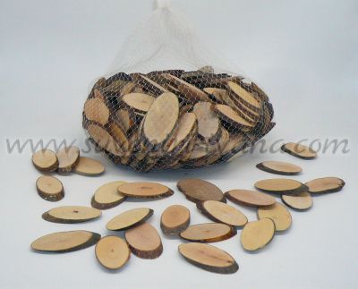 дървени шайби елипса 5-7 см