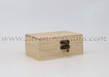 Дървена кутия натурална 11,0 х 4,8 х 7,0 см.