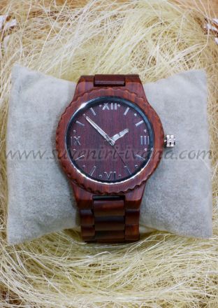 Мъжки ръчен часовник изработен от бамбук