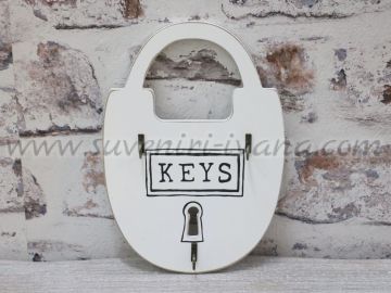 Закачалка за ключове с формата на катинар