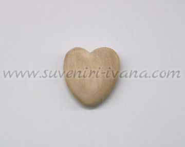 натурално дървено сърце за гердани