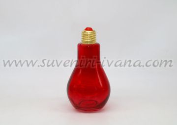 червена електрическа крушка за декорация
