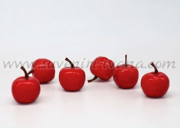 Червени декоративни ябълки 3,0 х 2,7 см