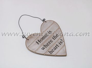 Декоративна табелка сърце, модел Home