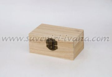 Дървена кутия за декупаж 10,8 х 4,8 х 6,8 см