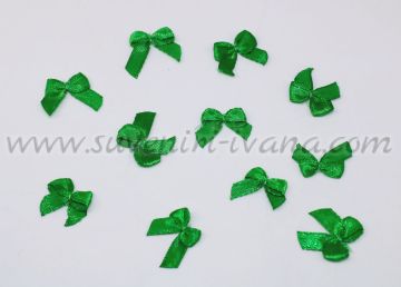зелени панделки за декорация 2,0 см.