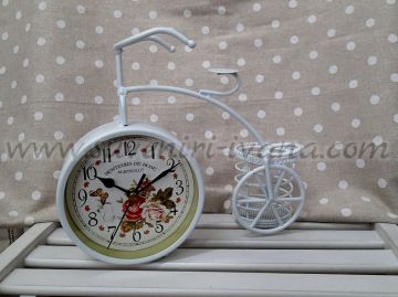 Винтидж часовник колело с кошче 24,0 х 20,0 см.