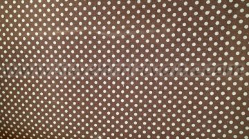 Кафяв плат с бели точки подходящ за шиене и текстилни аксесоари