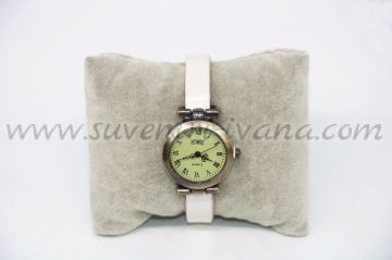 Дамски винтидж часовник за ръка с каишка от естествена кожа
