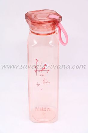 Розова бутилка за вода 550 мл