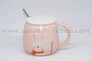 Керамична чаша със зайче 'Bunny wabbit'