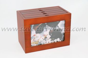 дървена кутия фотоалбум за 96 снимки