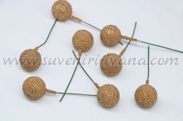 декоративни топчета на клечка за украса на венци и букети