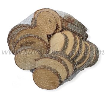 кръгли дървени шайби за декорация 5-7 см