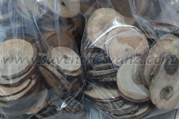 Дървени шайби орех, размер 80-120 мм