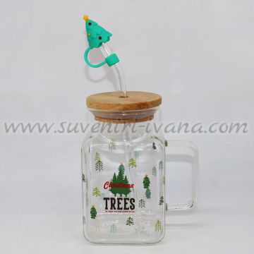Стъклена коледна чаша 'Christmas Trees'