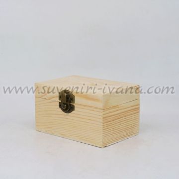 Дървена кутия за декупаж 12,0 х 8,0 х 6,8 см