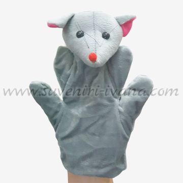 Текстилна кукла за ръка мишка за куклен театър