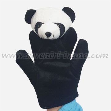 Текстилна кукла за ръка панда за куклен театър