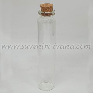 Стъклено шишенце с коркова тапа 10,0 х 2,0 см