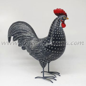 декоративен петел от полирезин 30 см