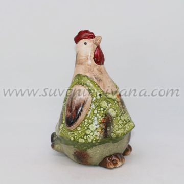 декоративна великденска керамична кокошка