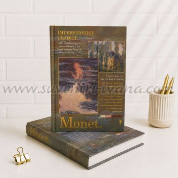 Луксозен тефтер Monet Impressionist Leader Sunset с твърди корици
