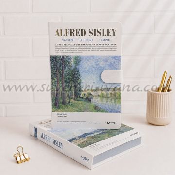 Арт тефтер Alfred Sisley с комбинирани страници и магнитна закопчалка