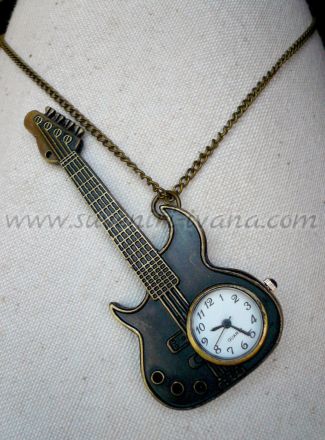 Винтидж часовник колие китара