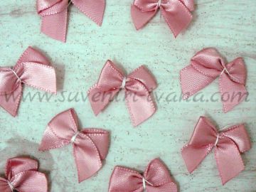 Малки панделки за декорация 24 броя в пакет, розови