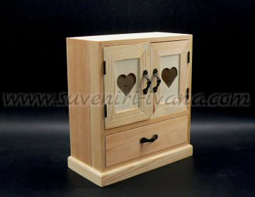 Дървена кутия за принадлежности тип гардероб
