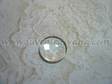 Стъклен кабошон за бижута кръг 14 мм