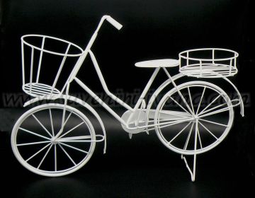 Метално ретро колело за декорация с поставки за саксии