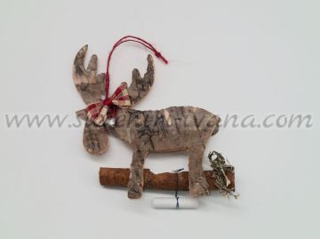 Коледна играчка за елха-елен с късметче