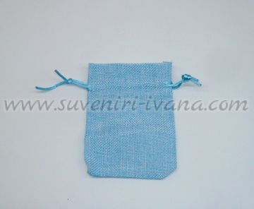 Синя торбичка тип кесийка 9,0 х 12,0 см