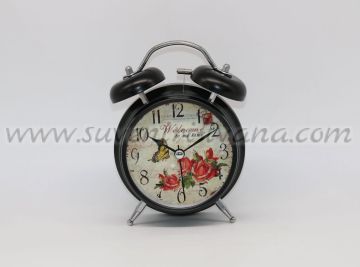 Часовник с будилник и лампичка, модел 'Welcome'
