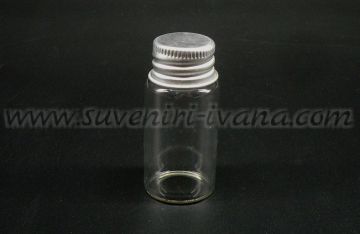 Стъклено шишенце с метална тапа 5,1 х 2,4 см.