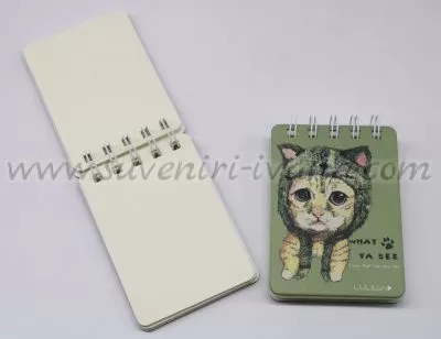 бележник спирала коте