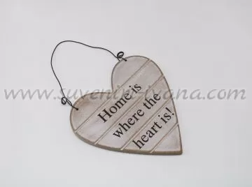 декоративна табелка сърце модел home