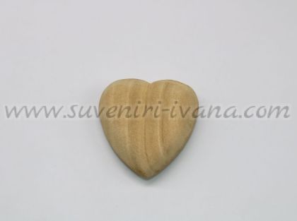 дървен елемент сърце натурално дърво