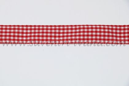 ширит за декорация 20 мм бяло и червено