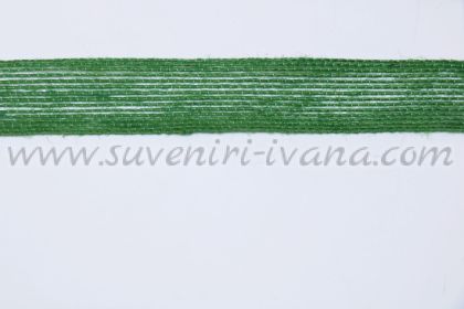 зелен конопен ширит за декорация ширина 23 мм