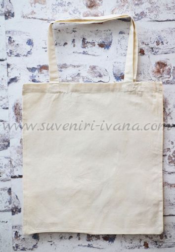 памучна торбичка с дълги дръжки за многократна употреба