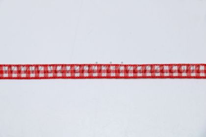 кариран ширит 7 мм бяло и червено