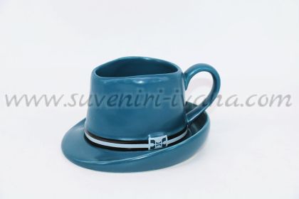 комплект чаша за кафе с чинийка Cowboy Hat